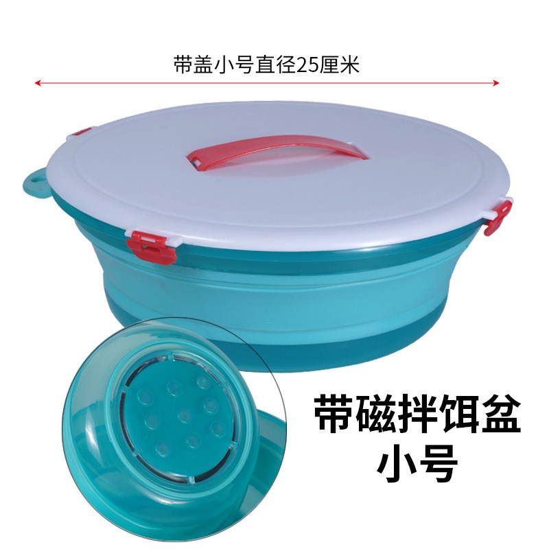 Bát trộn mồi gấp gọn có Nam Châm