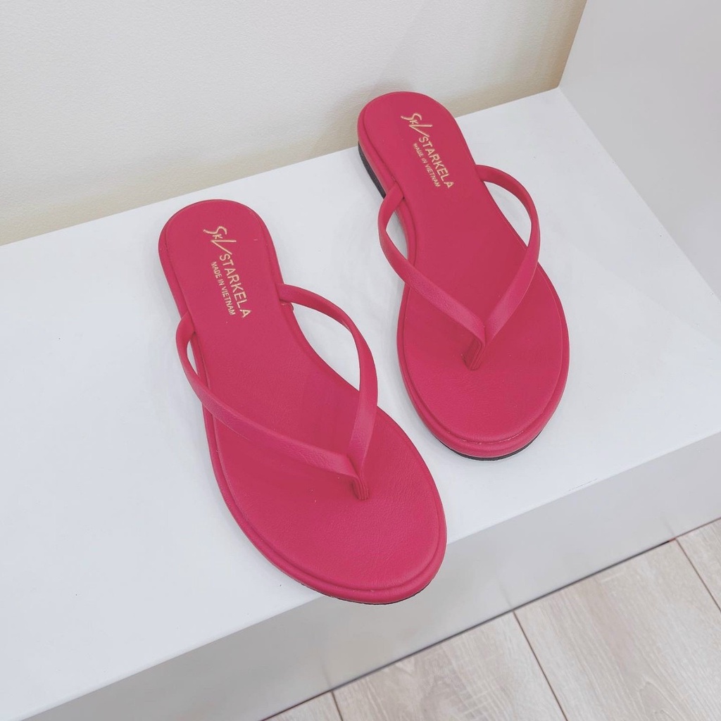 Dép kẹp màu siêu xinh đế xẹp chất da mềm mịn đi êm - Chị Chảnh Store