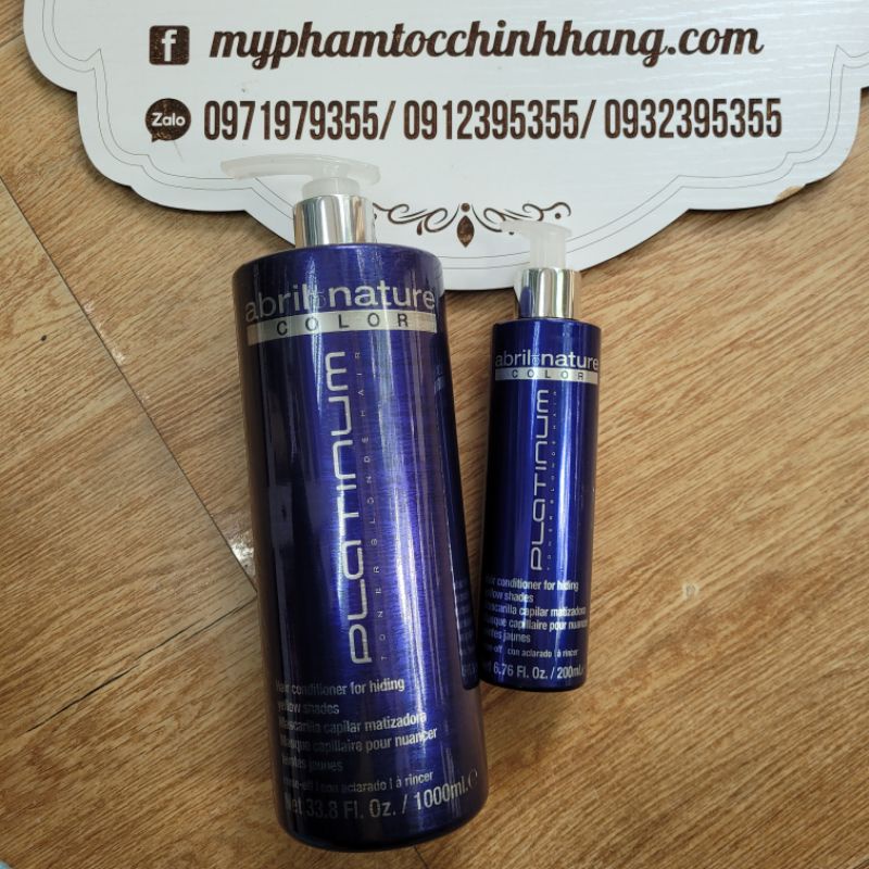 HẤP KHỬ VÀNG ABRIL ET NATURE COLOR PLATINUM TONER BLONDE 1000ML