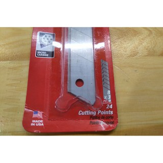 Set 3 vỉ Lưỡi dao dọc giấy 18mm Milwaukee