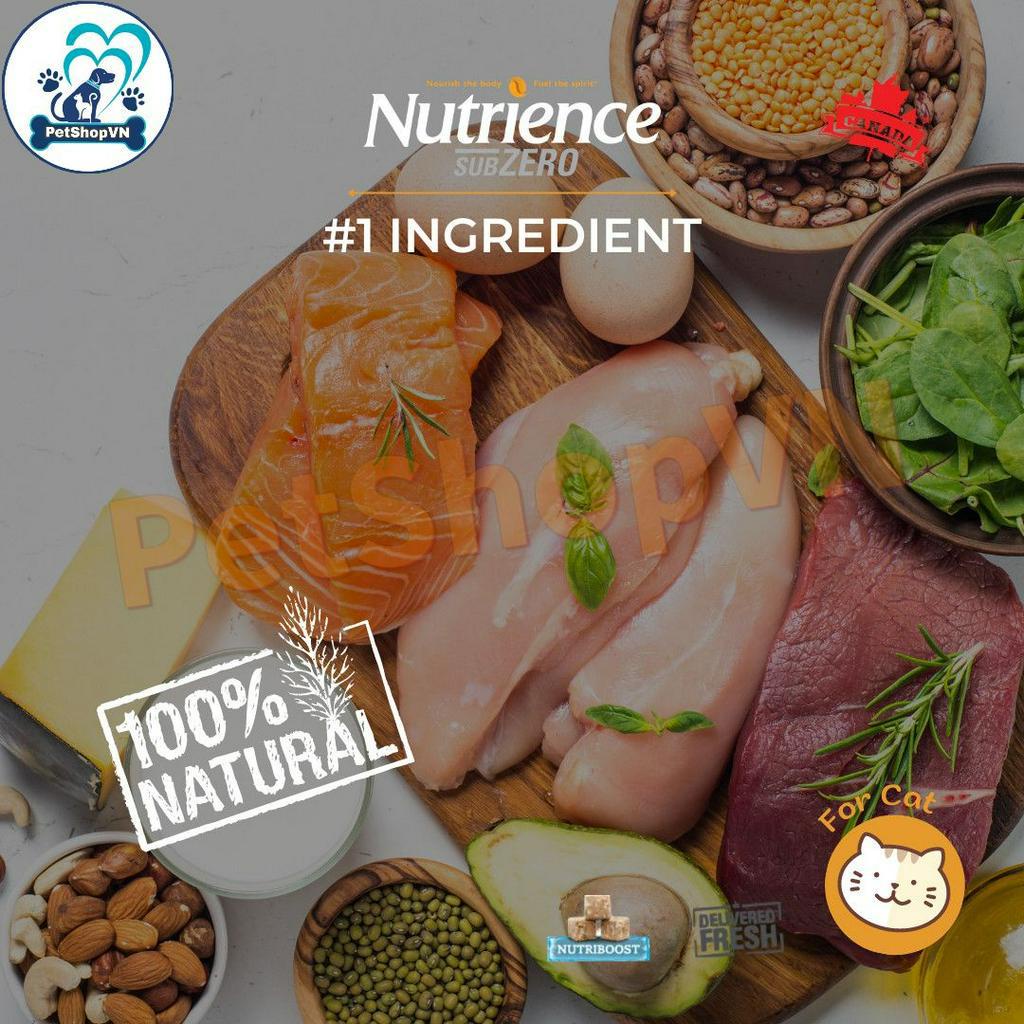 Thức Ăn Cho Mèo Hạt NUTRIENCE SUBZERO Bao 5Kg Vị Gà Tây & Cá Hồi