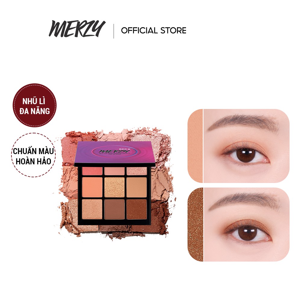 [Mã FMCGMALL giảm 8% đơn 250k] Bảng phấn trang điểm đa năng Merzy Bite The Beat Shadow Palette Pop In Mood 13,1g