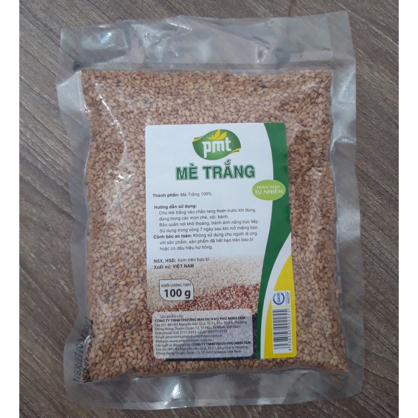 Mè trắng Còn Vỏ Phú Minh Tâm 100g date:09/2022