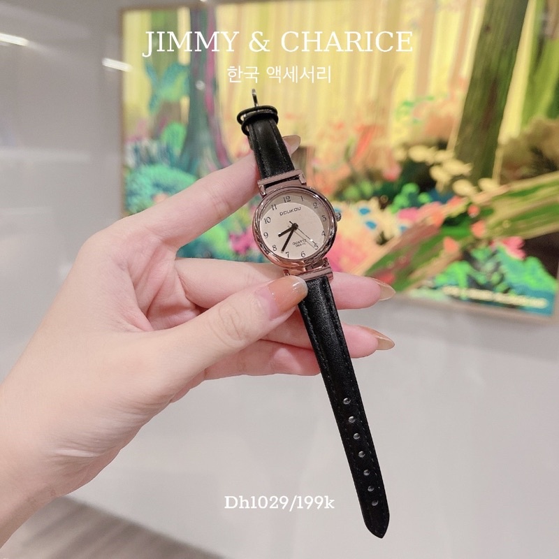 Đồng hồ nữ DOUKOU chống nước dây da mặt tròn 4 màu basic | BigBuy360 - bigbuy360.vn