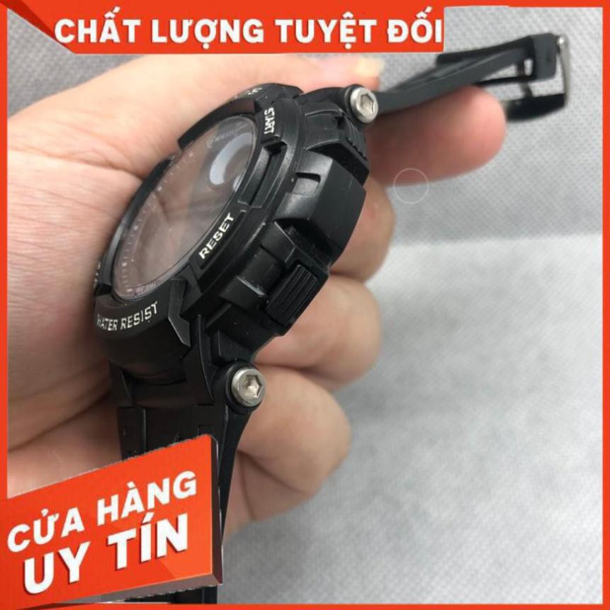 FREESHIP -  Đồng Hồ Thể Thao Nam Nữ Học Sinh Mingrui Chính Hãng Màu Đen Mặt Tròn 38mm Dây Cao Su Chống Va Đập Chống Nước