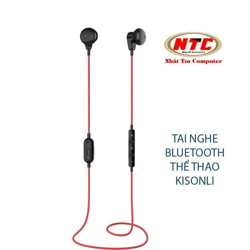 [Mã 2404EL10K giảm 10K đơn 20K] Tai nghe bluetooth stereo Kisonli AP-2 siêu nhẹ - chuyên thể thao (đen)