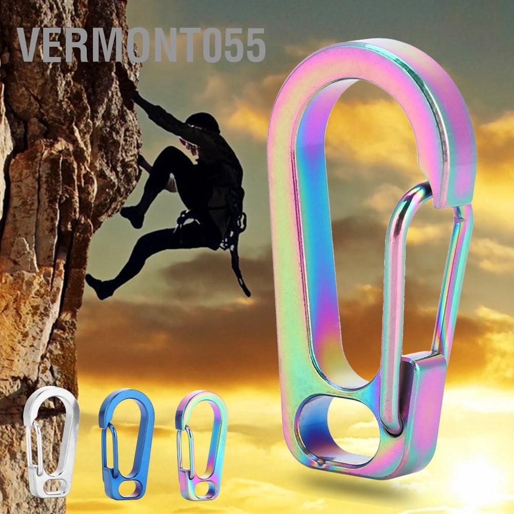 Có thể bán buôn Hợp kim titan leo núi Khóa leo núi An toàn treo nhanh Carabiner Vermont055 Hàng giao ngay