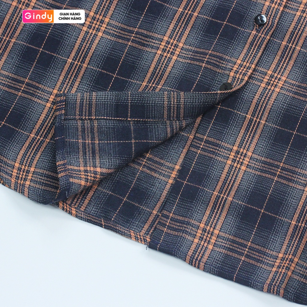 Áo Sơ Mi Nam Nữ GINDY Kẻ Sọc Caro Dài Tay Form Rộng Cổ Bẻ Phong Cách Xuân Hè Hàn Quốc A016 | BigBuy360 - bigbuy360.vn