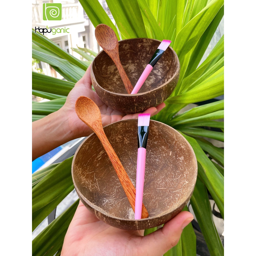 Bộ Chén Cọ Gáo Dừa Bến Tre 3 Món