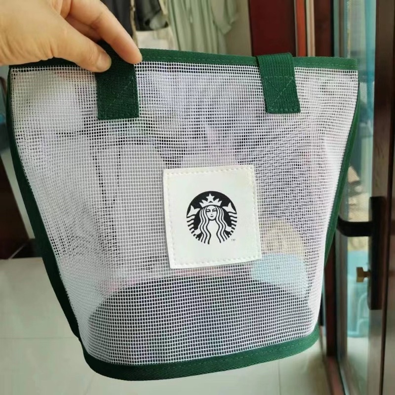 Túi lưới cô gái màu xanh