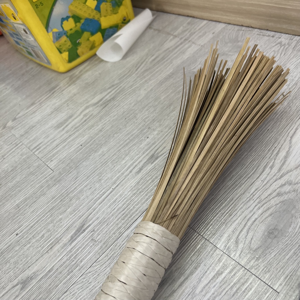 CHỔI TRE CỌ RỬA CHẢO SẮT - Cọ chà chảo Gang Tiện Lợi