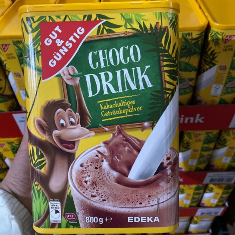 [12/2024]MẪU MỚI Bột cacao Đức Choco Drink nguyên chất