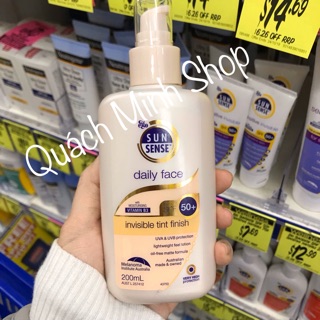 [Hàng Úc] Kem lotion chống nắng Ego Sunsense SPF 50+ Daily Face Invisible Tint Finish