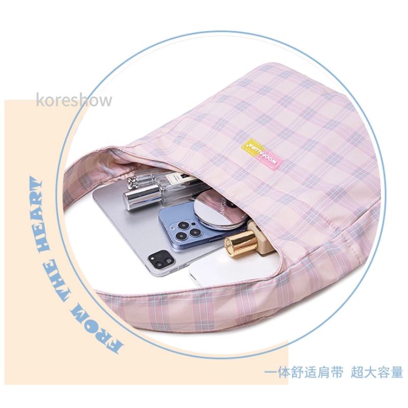 Túi Tote Vải Đeo Chéo Phong Cách Hàn Quốc Cho Nữ Túi Xách Nữ