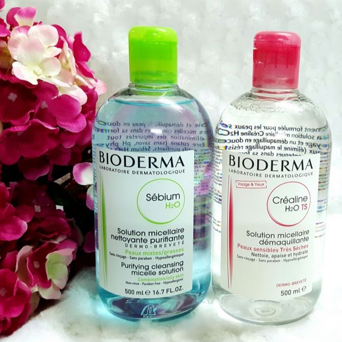 Dòng Nước Tẩy Trang Pháp Bioderma Sensibio H2O & Sebium H2O