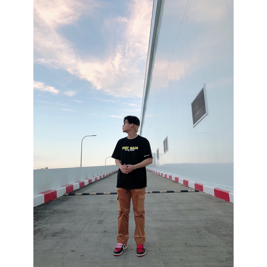 Áo thun tay lỡ REVENGER phông Unisex nam nữ chất liệu Premium Cotton oversize form rộng T-Shirt VIET NAM RVGVN