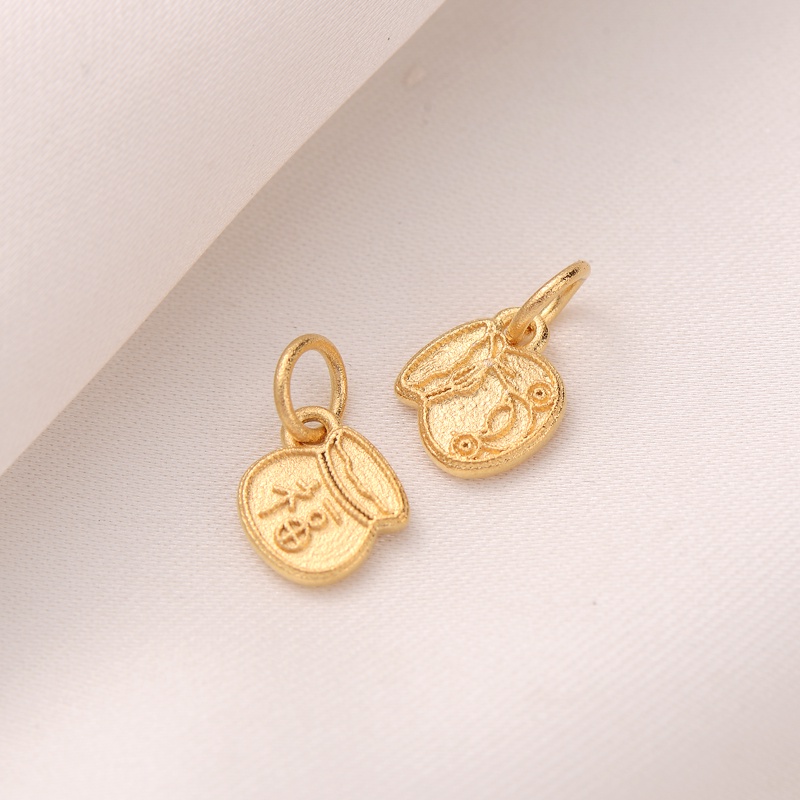 Mặt Dây Chuyền Hình Hạt Đậu Phộng Bằng Đồng Mạ Màu Sắc Thủ Công diy