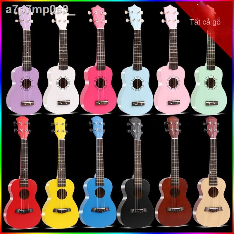 ✖☜Ukulele nữ nam 23 inch 21 inch guitar nhỏ mới bắt đầu trẻ em sinh viên người lớn acoustic guitar mới tập 0 nền tảng