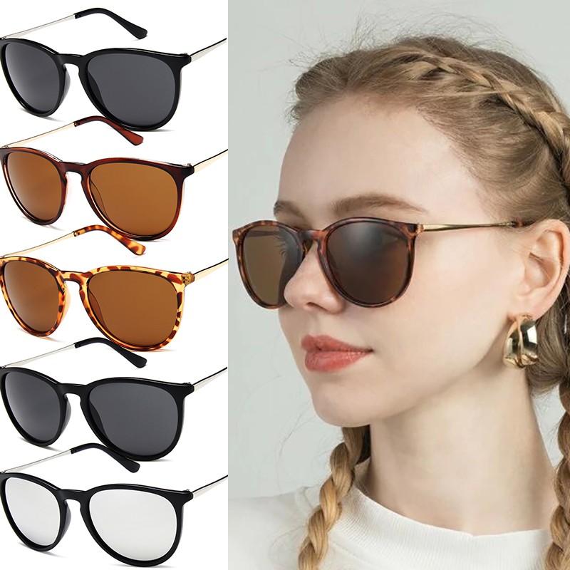 Kính Mát Gọng Vuông Chống Tia UV400 Phong Cách Cổ Điển Thời Trang Cho Nữ Màu Sắc
