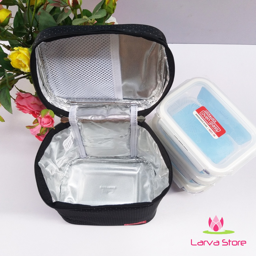 Bộ Hộp Cơm Thủy Tinh Chịu Nhiệt Lock&amp;Lock LLG426S3 (530ml + 430ml*2) - Larva Store