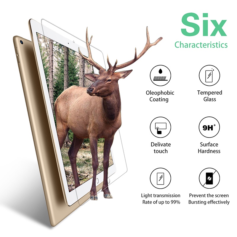 Kính cường lực thích hợp cho iPad 10.2 2020 iPad Pro 11 Air4/ air5 10.9 10.5 9.7 iPad 2 3 4 5 6 7 Mini 123/ 45/ 6