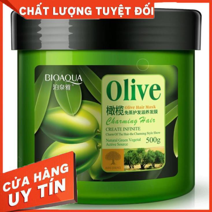 Hủ Kem ủ tóc Olive Bioaqua 500g