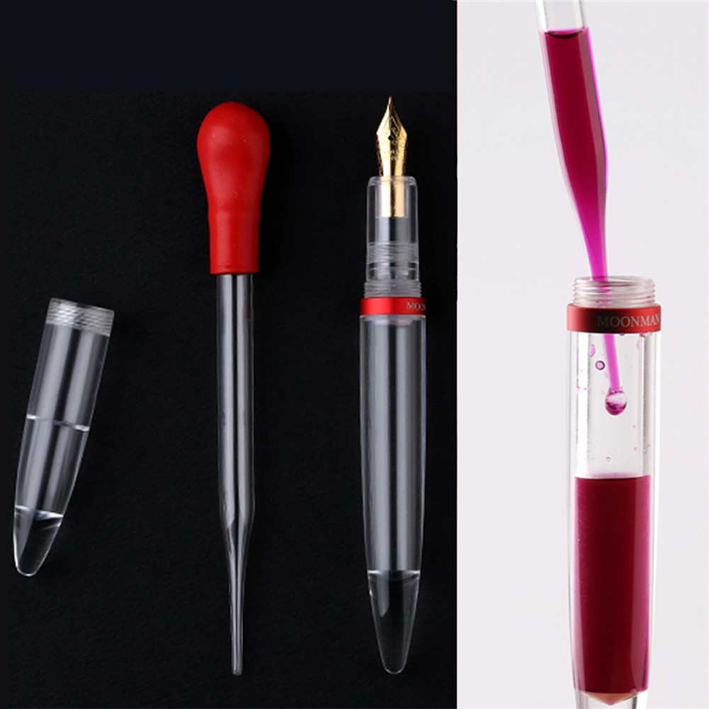 Bút máy Moonman M2 trong suốt thiết kế ống nhỏ giọt nguyên bản