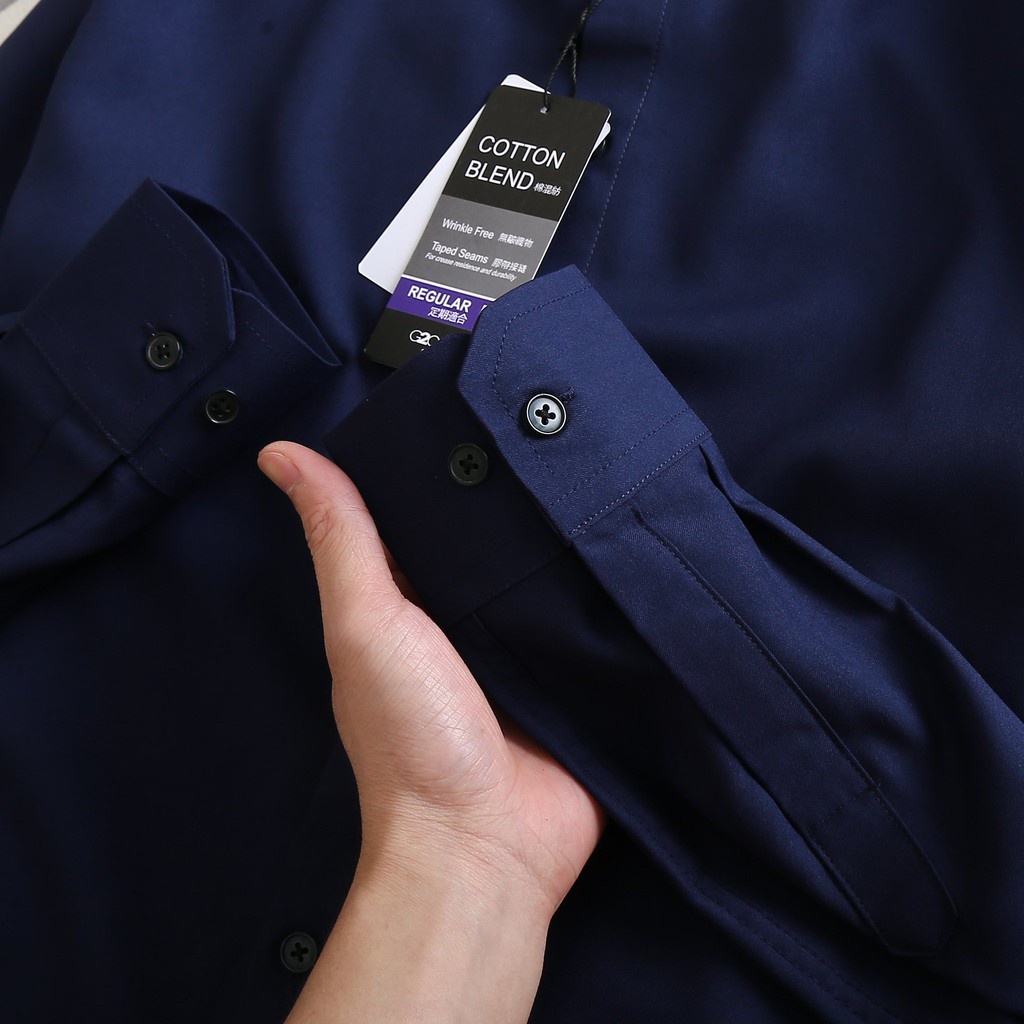 Sơ mi nam tay dài trơn đủ màu bigsize