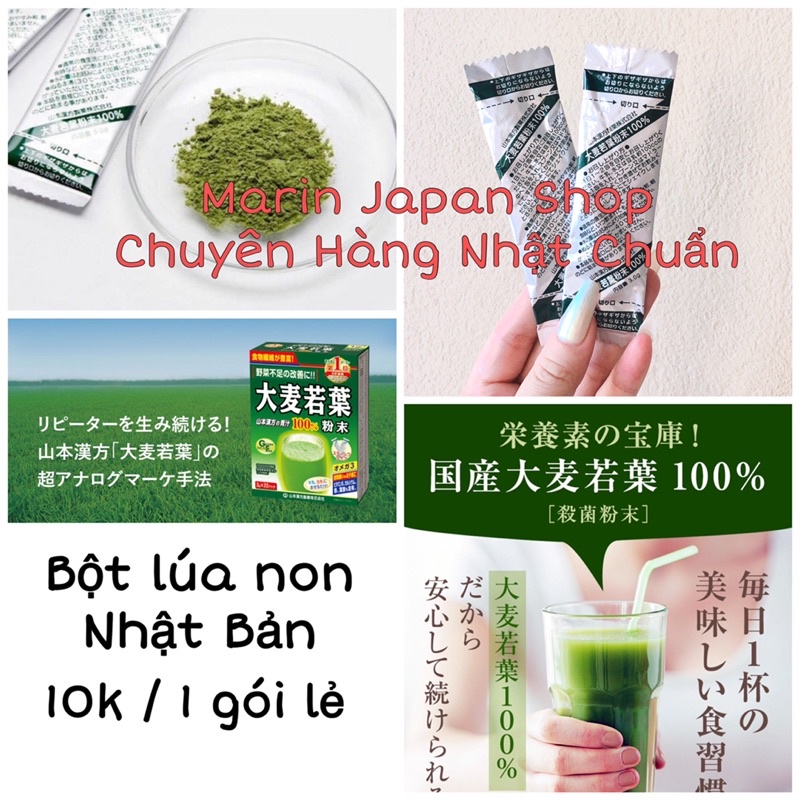 Bột lúa non trà xanh Gold