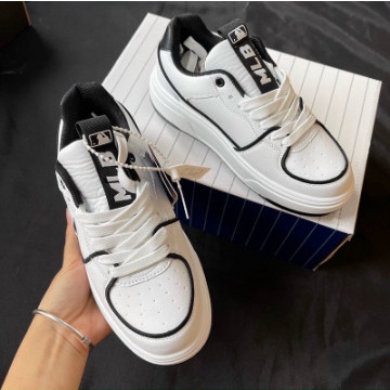 Giày MLB Chunky Liner NY New York Yankees Màu Xanh, Đen Cổ Thấp Cực Kỳ Phong Cách Cho Cả Nam Và Nữ Fullbox