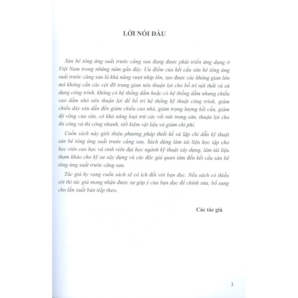 Sách - Sàn Bê Tông Ứng Suất Trước Căng Sau - Thiết Kế Và Chỉ Dẫn Kỹ Thuật
