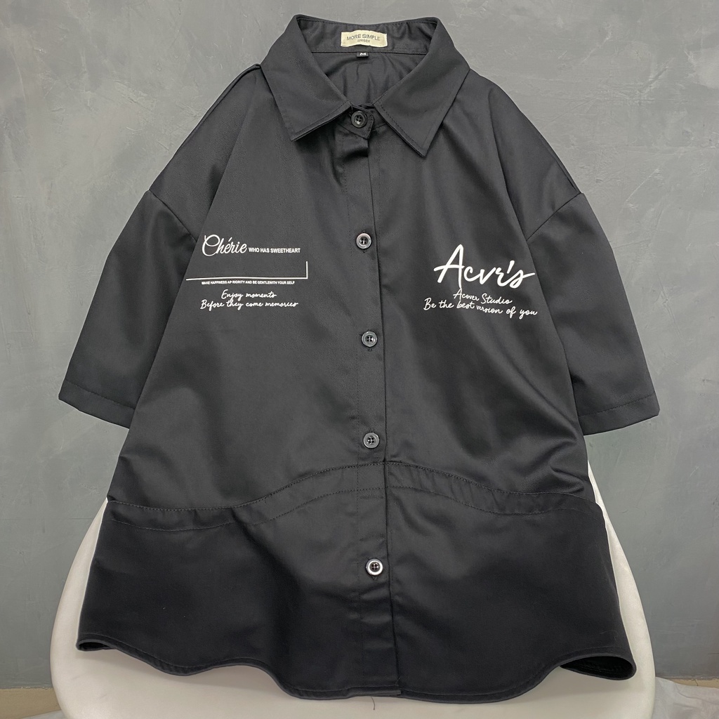 Áo Sơ Mi Tay Ngắn MORI Form Rộng Phong Cách Ulzzang - Tuni store