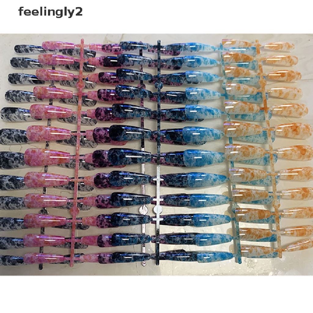 [Hàng mới về] 24 Móng tay giả tùy chọn màu sắc trang trí nghệ thuật