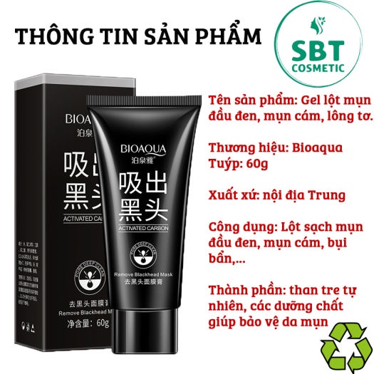 Gel lột mụn đầu đen BIOAQUA 60g Than Tre Mặt nạ lột mụn cám hiệu quả an toàn tại nhà | BigBuy360 - bigbuy360.vn