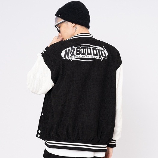 Áo Khoác Varsity Jacket N7 STUDIO bomber bóng chày basic nam nữ form rộng Local Brand #7
