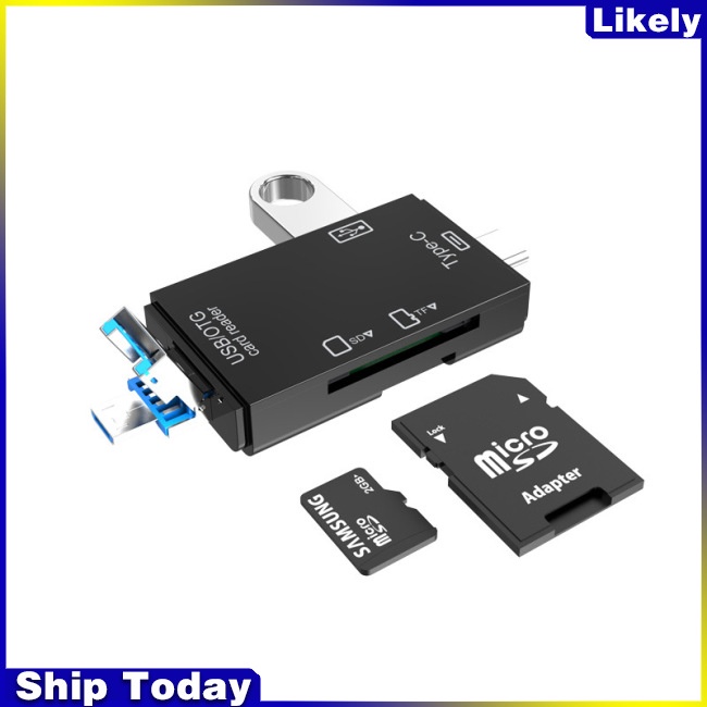 Đầu Đọc Thẻ Nhớ Usb 2.0 Type C Đa Năng Tiện Dụng