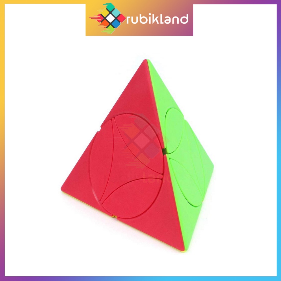 Rubik Biến Thể QiYi Ancient Coin Pyraminx Stickerless Rubic Tam Giác Biến Thể Đồ Chơi Trí Tuệ Trẻ Em