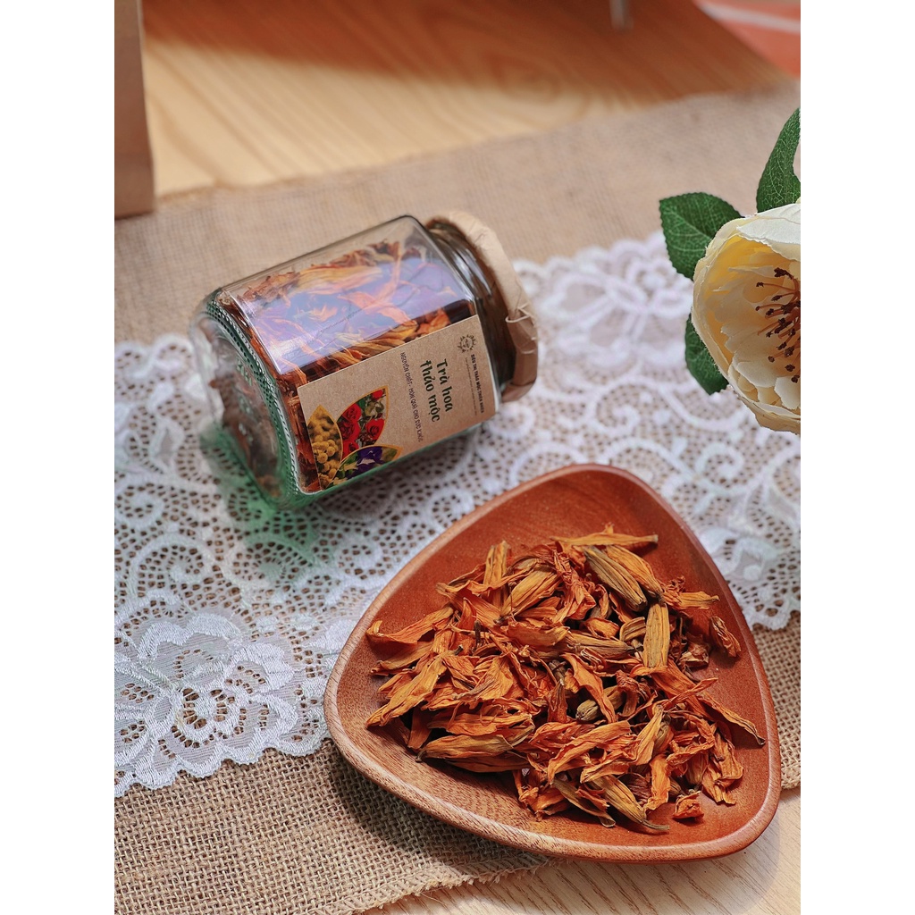 Trà bách hợp đỏ sấy lạnh 100gr(thanh nhiệt, bổ phổi, an thần, giải độc..)