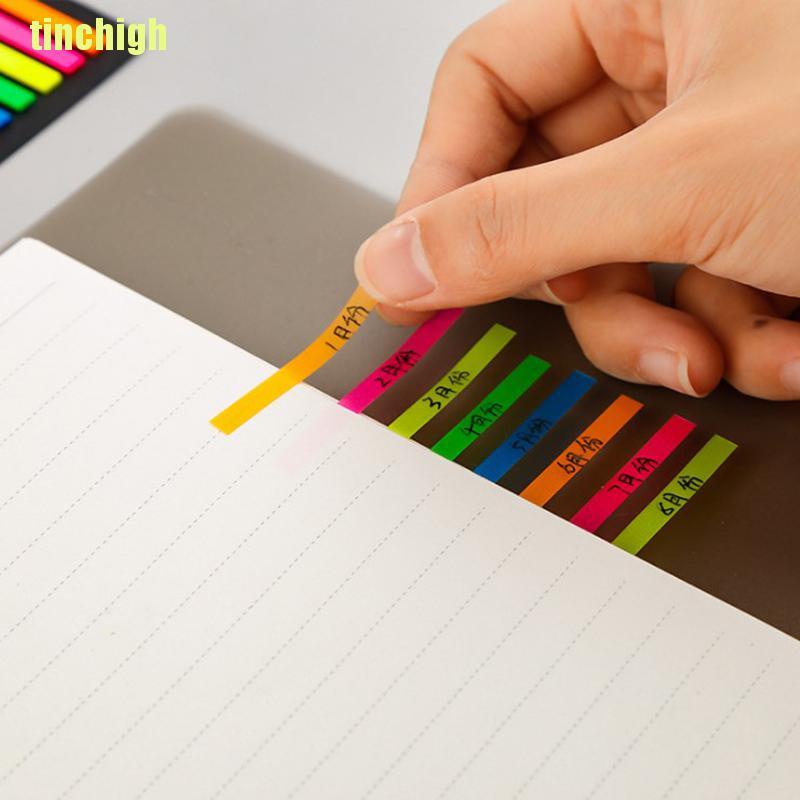 Set 160 / 300 Giấy Note Trong Suốt Màu Dạ Quang