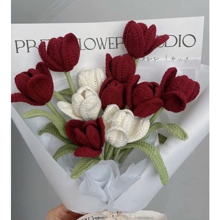 Hoa Tulip bằng len🌷