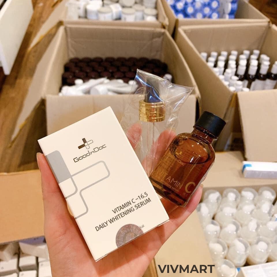 ✅ SERUM VITAMIN C MỜ THÂM NÁM TRẮNG DA GOODNDOC VITAMIN C 16.5 DAILY WHITENING SERUM 30ml