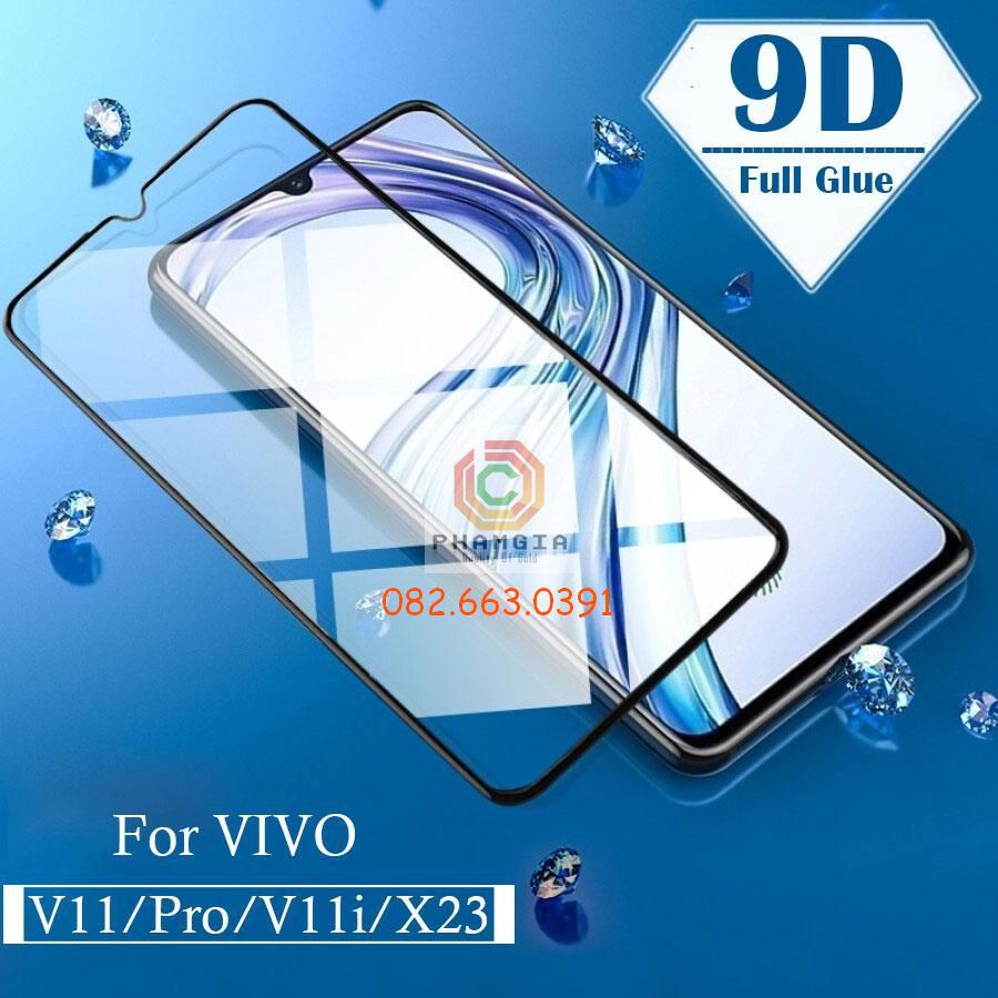 Kính cường lực Vivo X23 full màn hình, full keo, siêu chuẩn