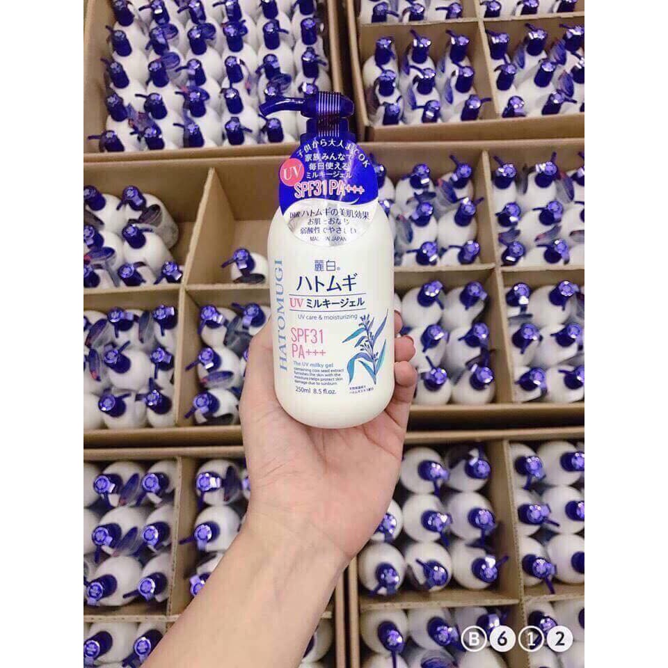 KEM DƯỠNG BODY CÓ CHỐNG NẮNG Hatomugi SPF31 PA+++ Nhật Bản 250ml | WebRaoVat - webraovat.net.vn