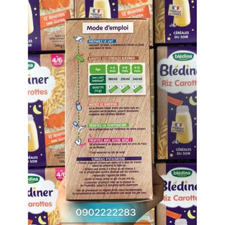Bột Bledina thanh 4/6m vị carot - 144gr