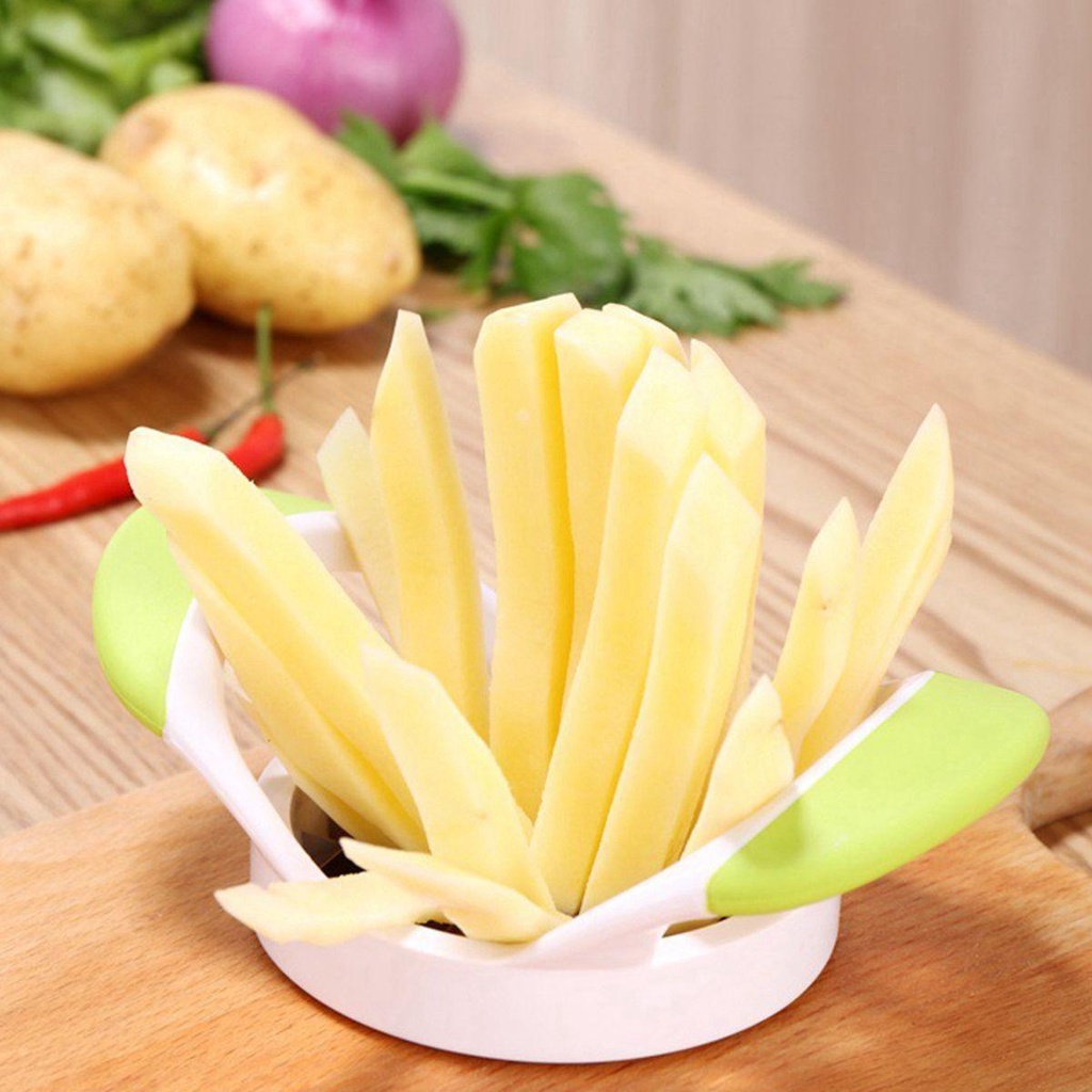 Dụng Cụ Cắt Khoai Tây Chiên Đa Chức Năng Bằng Thép Không Gỉ