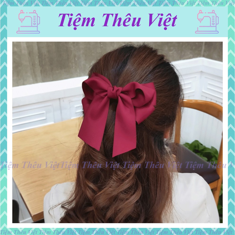 Chun Buộc Tóc Nơ Tiểu Thư ❤️FREESHIP❤️ [KEPTOC] Tiệm Thêu Việt / DEAL 1K