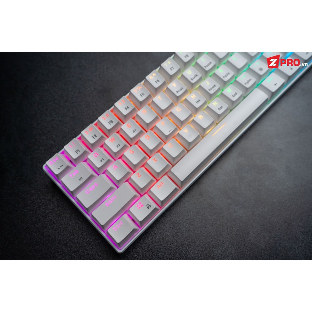 [Mã SKAMA06 giảm 8% đơn 250k]Bàn phím cơ Bluetooth Edra EK361W RGB - White