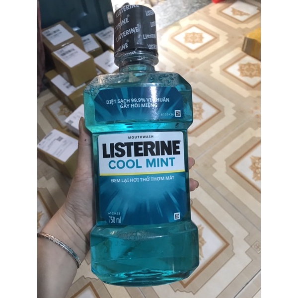 nước súc miệng Listerine 750ml