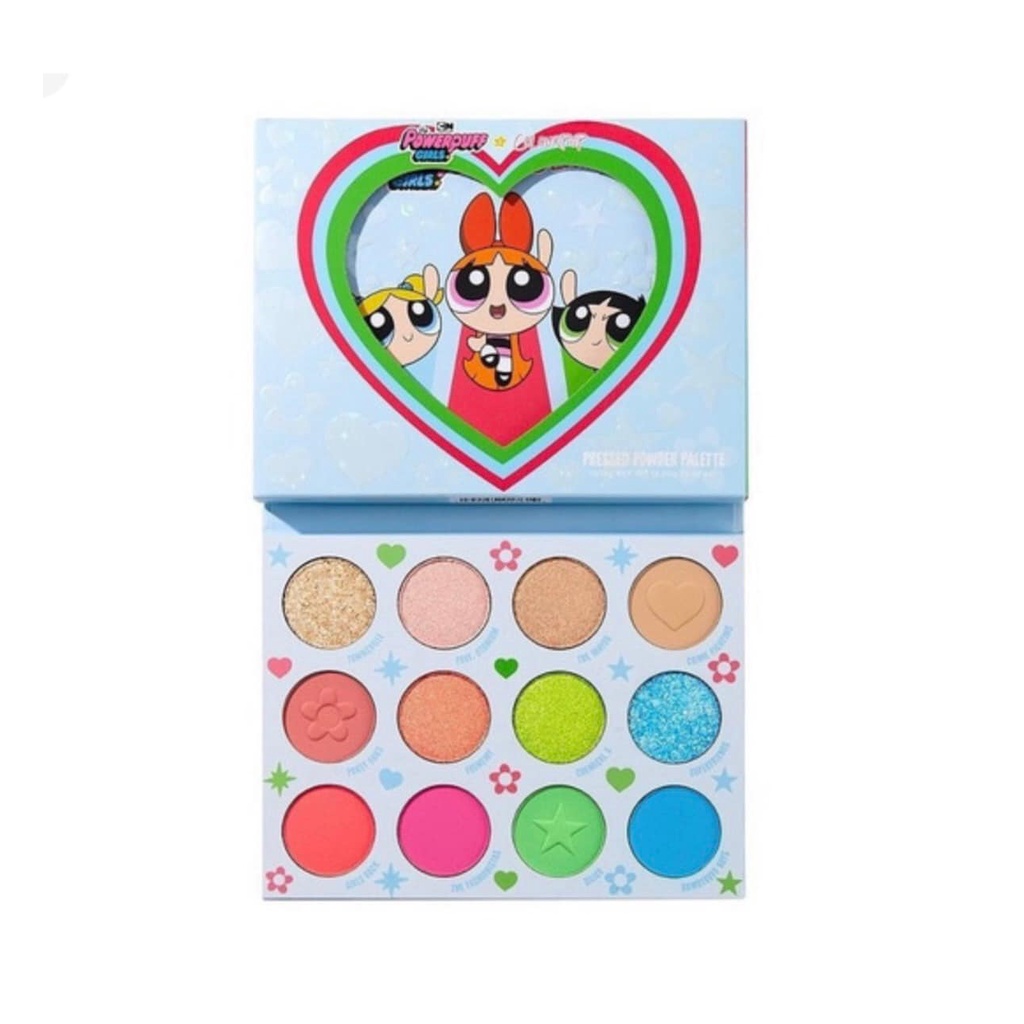 BẢNG PHẤN MẮT 12 Ô MÀU COLOURPOP POWERPUFF GIRLS CHÍNH HÃNG - 12749