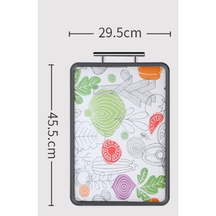Thớt Inox 304 Kháng Khuẩn Đa Năng 2 Mặt inox + Nhựa PP Thương Hiệu EISBAR GERMANY Size 45,5 x 29,5